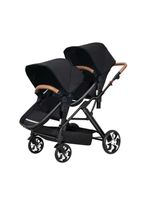 Coche Cuna Doble Multiposiciones Compacto Negro By LuBabycas