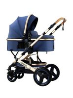 Coche Cuna Moisés Con Accesorios Lubabycas Azul