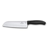 Cuchillo Santoku Swiss Classic, caja. Color Negro. Hoja 17 cm. Victorinox
