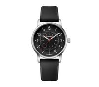 Reloj Avenue 42 mm Correa silicona dial negro Wenger