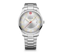 Reloj City Classic correa de acero plateado Wenger