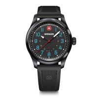 Reloj Terragraph 43 mm correa silicona negro Wenger