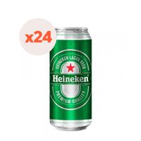 24X Cerveza Heineken Lata 5° 473Cc