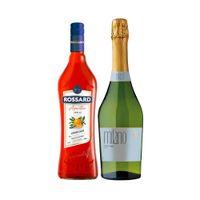 Licor Rossard Aranciata + Espumantes Milano Brut 750cc