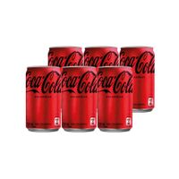 6x Bebida Coca Cola Sin Azúcar Lata 220cc
