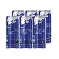 6x Bebida Energética Red Bull Blue Edition 250cc