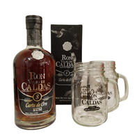 Ron Viejo De Caldas 8 Años Carta De Oro + 2 Vasos Mojito