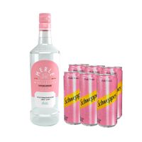 Gin Merle Contemporary 750cc + 6x Schweppes Pink Tonic 310cc