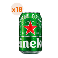 18x Cerveza Heineken Lata 5° 350cc