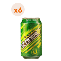 6X Cerveza Lemon Stones Lata 2,5° 350Cc