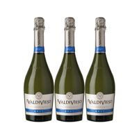 3x Espumante Valdivieso Brut 12° 750cc