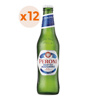 12X Cerveza Peroni Lager Botellín 5,1° 330Cc
