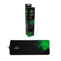 Pad mouse gaming MONSTER RGB antideslizante 800x300 mm