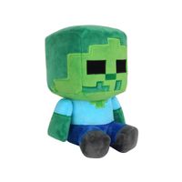 Peluche Minecraft Zombie 25 cm suave y detallado