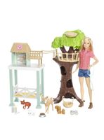 Muñeca Barbie rescate de animalitos con 8 animales y