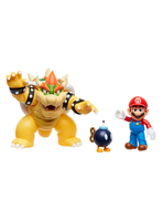 Playset Con Figura 6 Cm Browser Vs Mario Nintendo