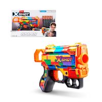 Lanzador de dardos X SHOT Menace Skins 8 dardos - Striper