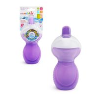 Vaso antiderrame Munchkin con bombilla flexible 260ml morado