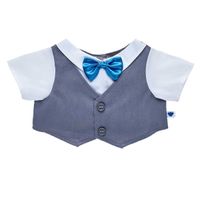 Chaleco Build a Bear celeste para peluche