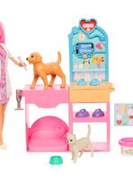 Barbie profesiones set veterinaria con mascotas y accesorios
