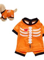 Pijama Esqueleto Naranjo 4 Patas Build-A-Bear