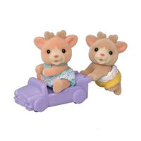 Figuras Sylvanian Families gemelos reno colección