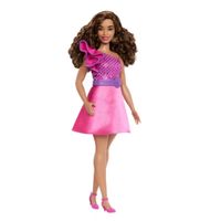 Muñeca Barbie Fashionista - Vestido rosa