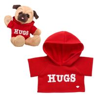 Polera Build a Bear roja con estampado Hugs