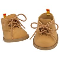 Botines café Build a Bear para peluche cómodos y modernos