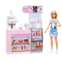 Muñeca Barbie set Diversión en la Cafetería 12 piezas