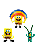 Pack 3 Figuras 5 Cm En Blister Bob Esponja - Plankton