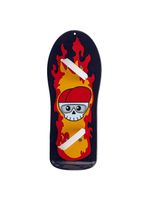 Skateboard Build a Bear negro con llamas para ositos