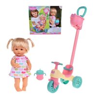 Muñeca Nenuco 35 cm con triciclo y accesorios