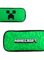 Estuche Doble Cierre 2 Diseños Minecraft - Creeper