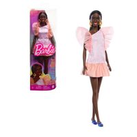 Muñeca Barbie Fashionista vestido naranja de moda