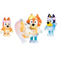 Figuras de acción Bluey set 4 personajes familia Heeler