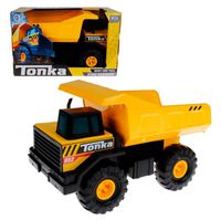 Camión metálico Tonka 42 cm diseño realista amarillo