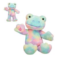 Peluche Build a Bear rana tie dye colores pastel