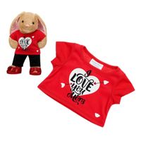 Polera Build a Bear I Love You More corazón