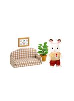 Set de sofá Sylvanian Families conejo chocolate colección