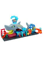 Hot Wheels City Pista Juguete Lavado De Autos Mega Tiburón