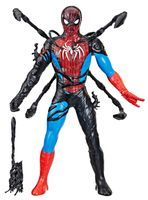 Figura de spiderman venomversus transformación líquida