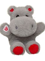 Mini peluche Build A Bear hipopótamo con corazones