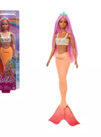BARBIE SIRENAS CON CABELLO DE COLORES - CABELLO ROSA