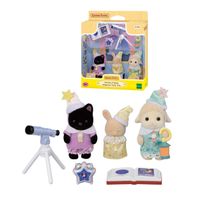 Playset figuras Sylvanian Families fiesta de pijamas