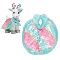 Capa Build a Bear diseño copos de nieve y moño