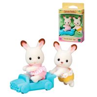 Playset figuras Sylvanian Families Gemelos Conejo Chocolate