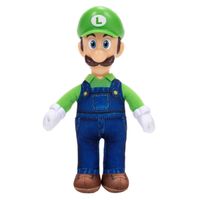 PELUCHE CON CABEZA PLASTICA 23 CM NINTENDO PELICULA - LUIGI