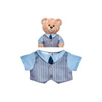 Chaqueta Build a Bear con corbata negra para peluche