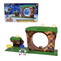 Playset Sonic colina verde con figura y accesorios